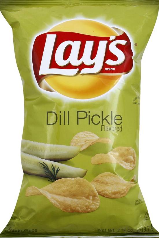 Order Lays Potato Chips Dill Pickle Flavored (7.75 oz) food online from Rite Aid store, Yamhill County on bringmethat.com