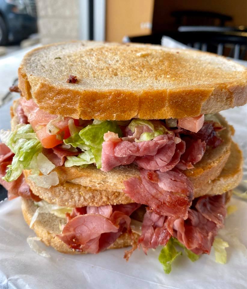 Order 22. Dinty Moore Sandwich food online from Troy Deli store, Troy on bringmethat.com