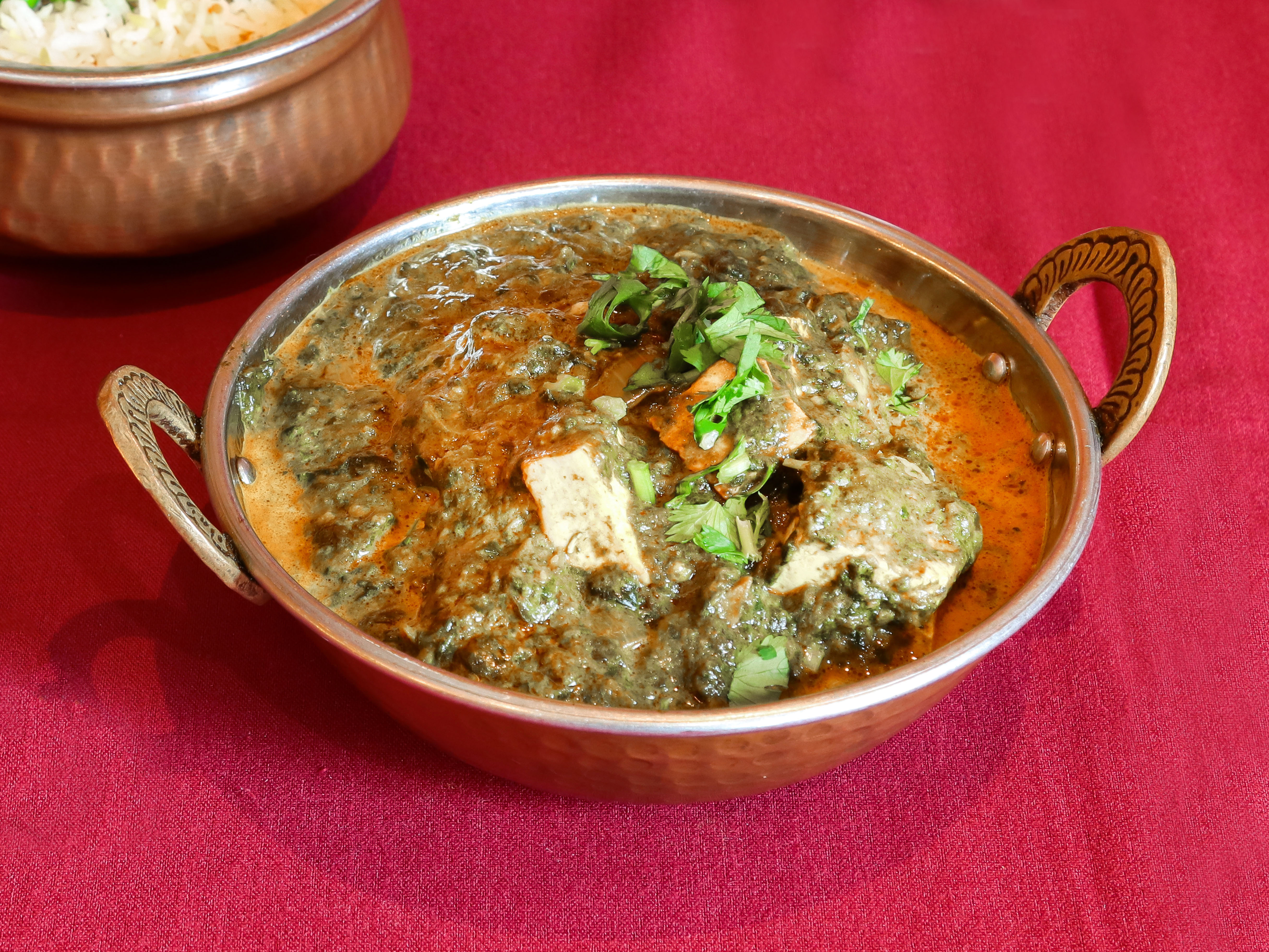 Order Saag Paneer food online from Saffron Indian Cuisine - Broad St. store, Philadelphia on bringmethat.com