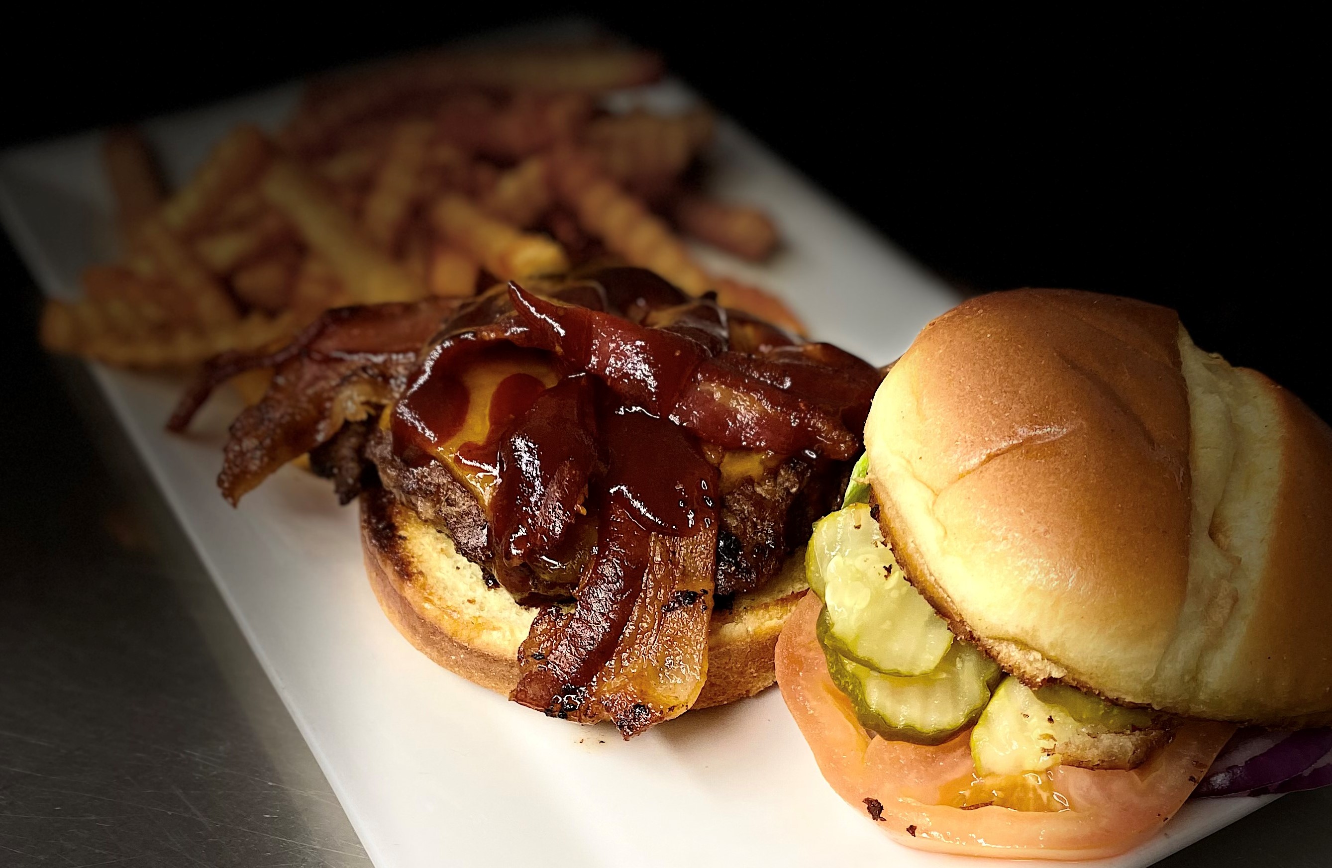 Order BBQ Bacon Cheddar food online from Verde Lounge store, Sioux Falls on bringmethat.com