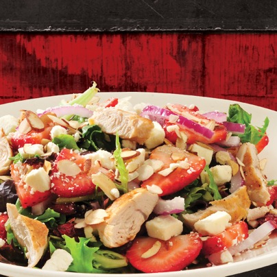 Order Chicken and Strawberry Salad food online from Kirby Taphouse store, Fayetteville on bringmethat.com