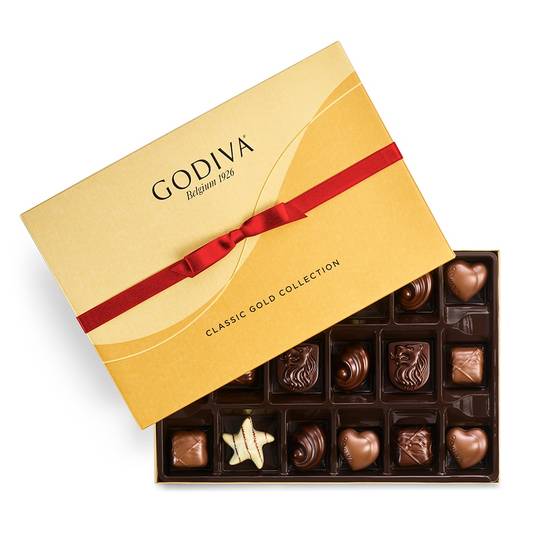 Order Godiva Classic Gold Gift Box with Red Snap Bow, 18pc food online from Cvs store, STRATFORD on bringmethat.com