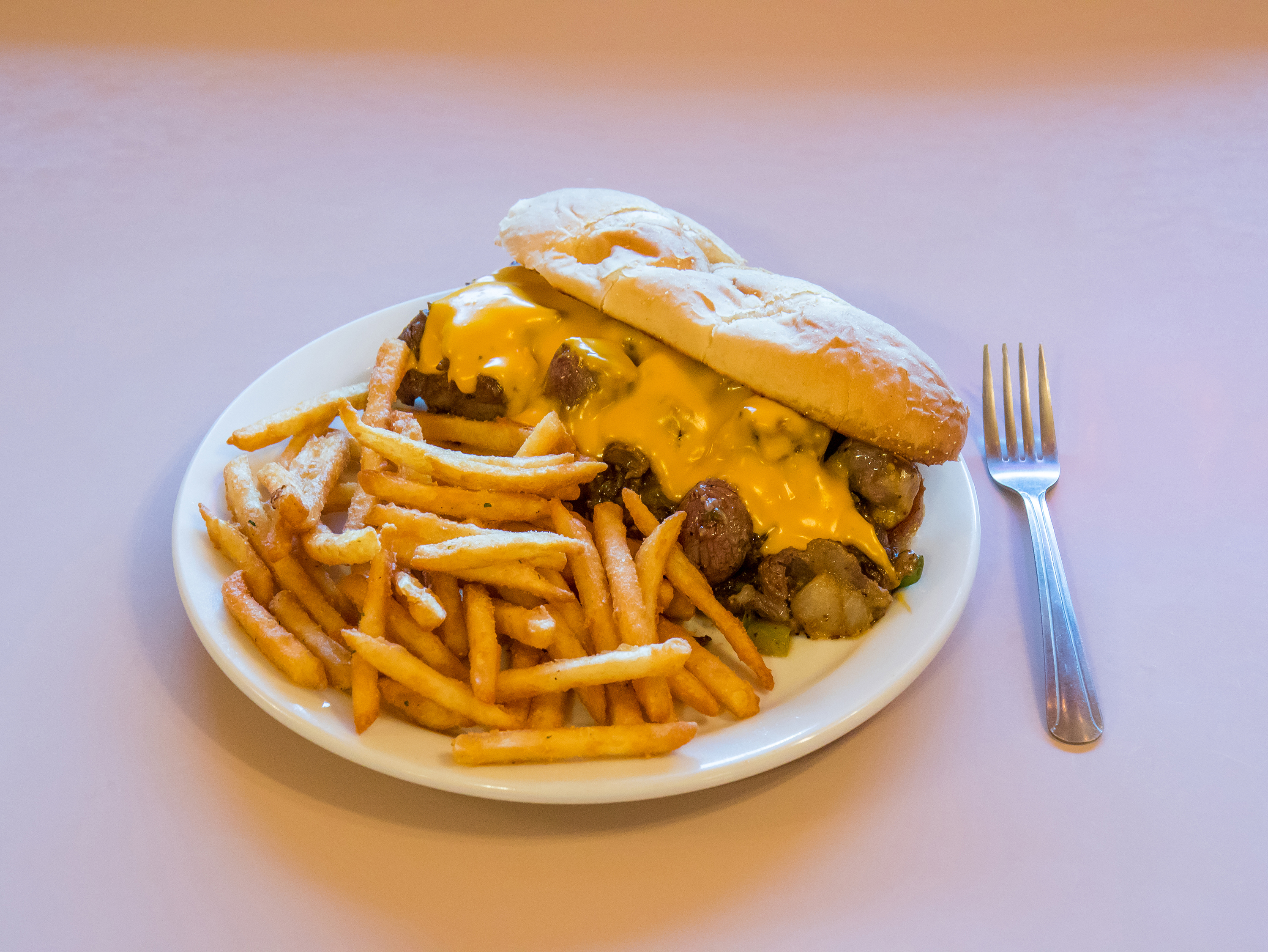 Order Just Monty's Philly Cheesesteak Lunch food online from Lj Cafe store, Chattaroy on bringmethat.com