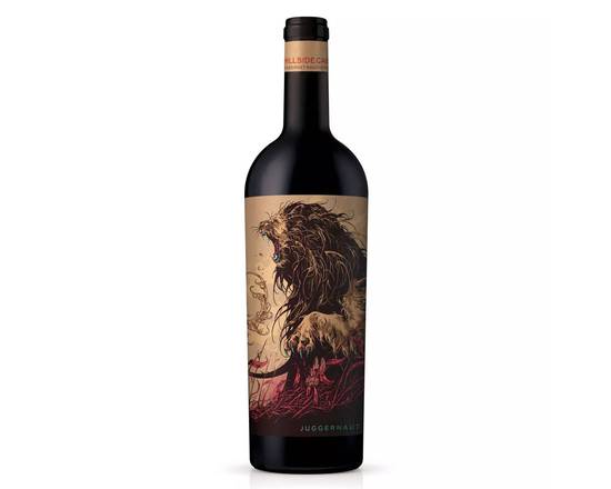 Order Juggernaut Cabernet Sauvignon 2016, 750mL red wine (14.5% ABV) food online from Van Ness Liquors store, San Francisco on bringmethat.com