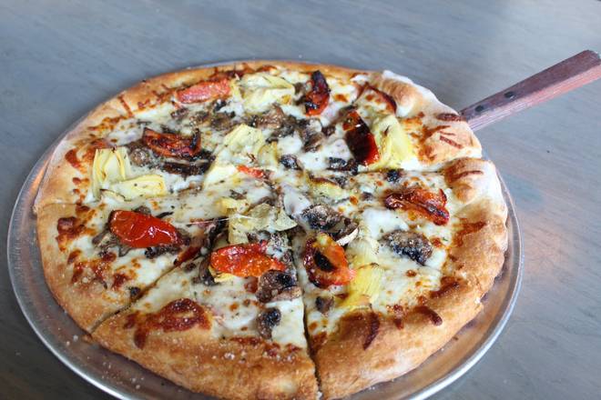 Order 12in Sicilian Pizza* food online from Uccello Ristorante store, Grand Rapids on bringmethat.com