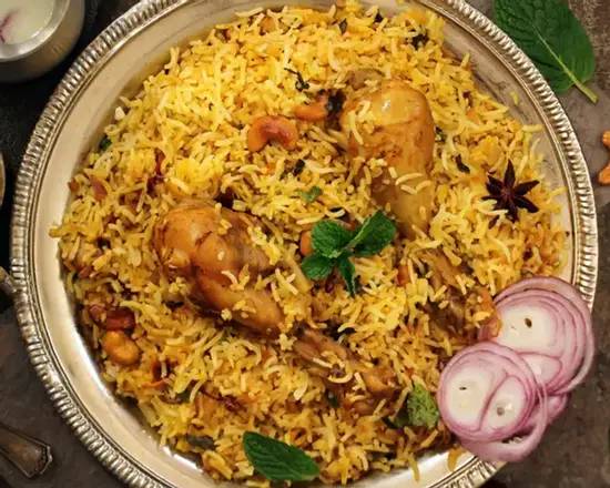 Order Hyderabad Chicken Dum Briyani food online from Mayuri express store, Houston on bringmethat.com