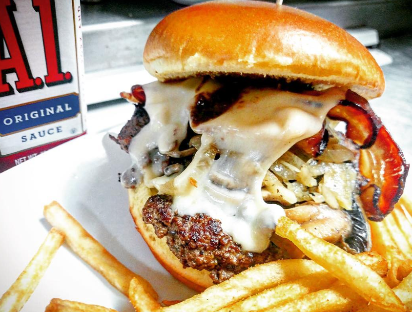 Order Steakhouse Burger food online from Old Pineville Premium Pub store, Charlotte on bringmethat.com