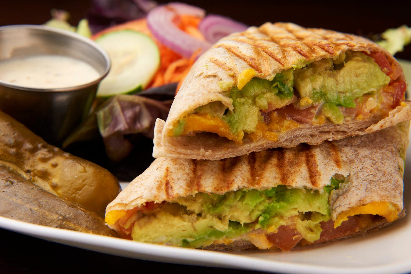 Order Avocado Wrap Lunch - Lunch food online from Mocha Bleu store, Teaneck on bringmethat.com