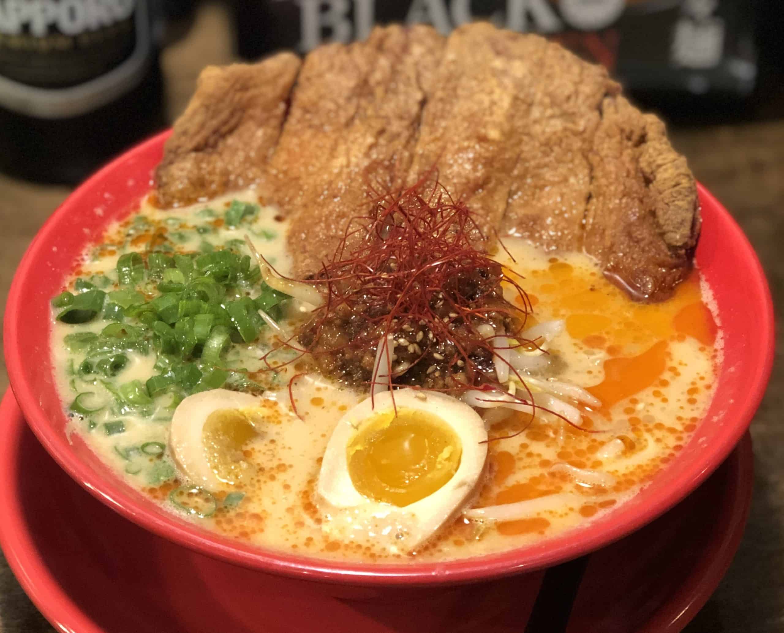Order Spicy Deluxe Paiko Ramen food online from Facing East Noodle & Bar store, San Diego on bringmethat.com