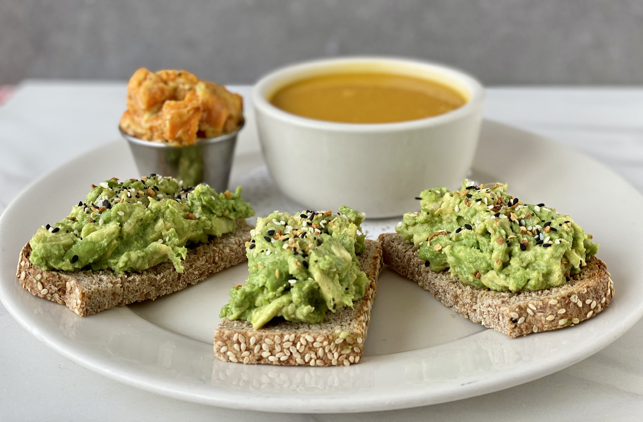 Order Avocado Toast and Soup food online from The Rolling Pin Cafe store, Westwood on bringmethat.com