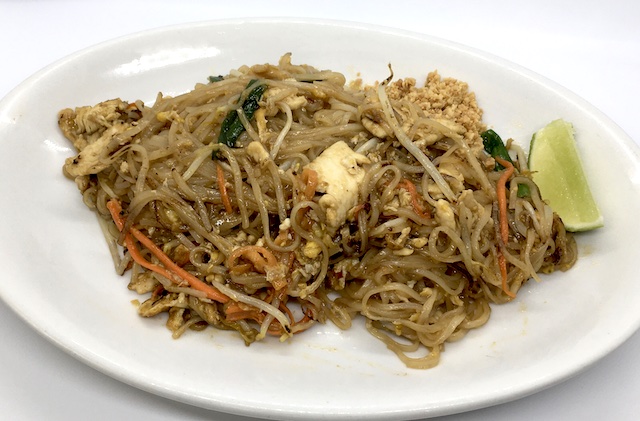 Order Pad Thai Noodles food online from Thai Silver Spoon store, Springboro on bringmethat.com