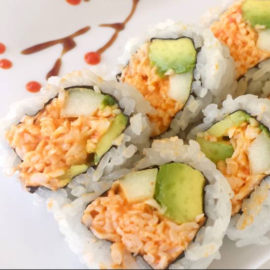 Order Spicy California Cut Roll food online from Kai Sushi store, Orange on bringmethat.com