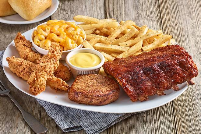 Order Steak, Ribs & Tenders Combo* food online from O'charley store, Cookeville on bringmethat.com