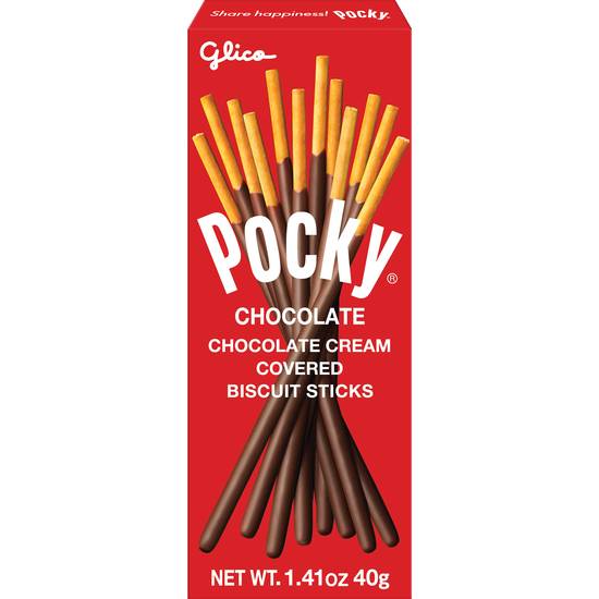 Order Pocky Chocolate Cream Covered Biscuit Sticks, 1.2 OZ food online from Cvs store, MONTEZUMA on bringmethat.com