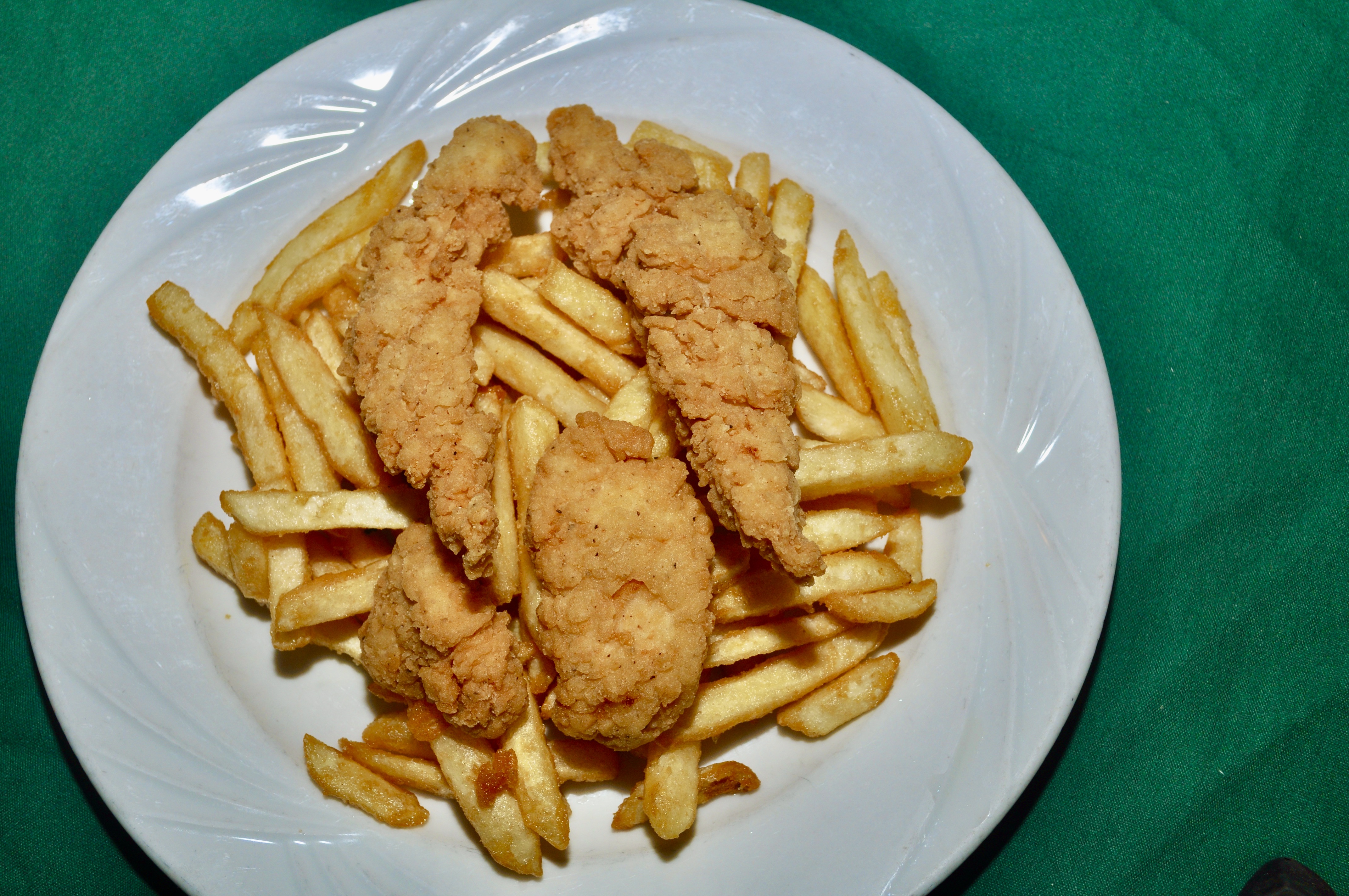 Order Kid's Chicken and French Fries food online from Illianos Grill store, Norwich on bringmethat.com
