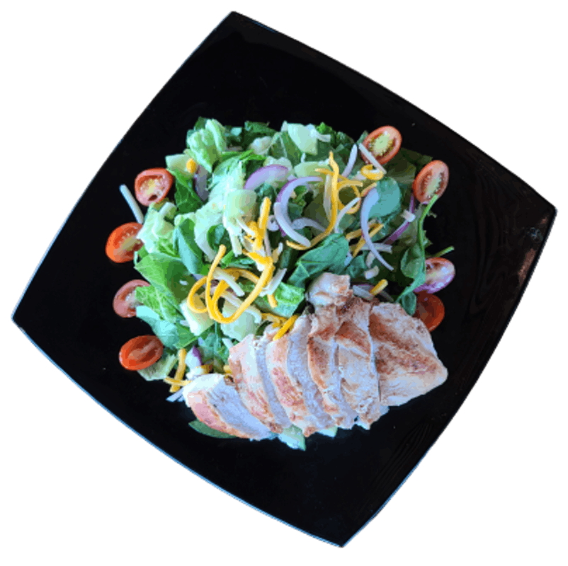 Order House Salad w/ Chicken food online from Grub Burger Bar store, Atlanta on bringmethat.com