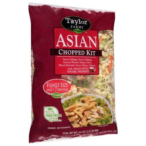 Order Taylor Farms · Asian Chopped Salad Kit Family Size (23.7 oz) food online from Safeway store, Redding on bringmethat.com