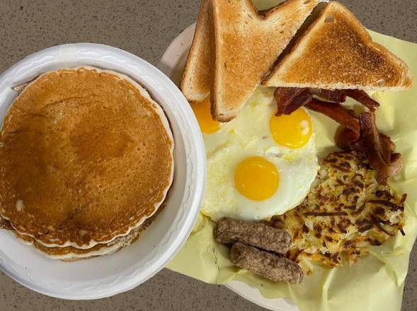Order Big Breakfast Plate  food online from Melo Burger store, Inglewood on bringmethat.com