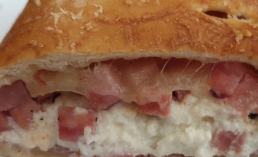 Order Ham Calzone - Small food online from Buffalo House store, Philadelphia on bringmethat.com