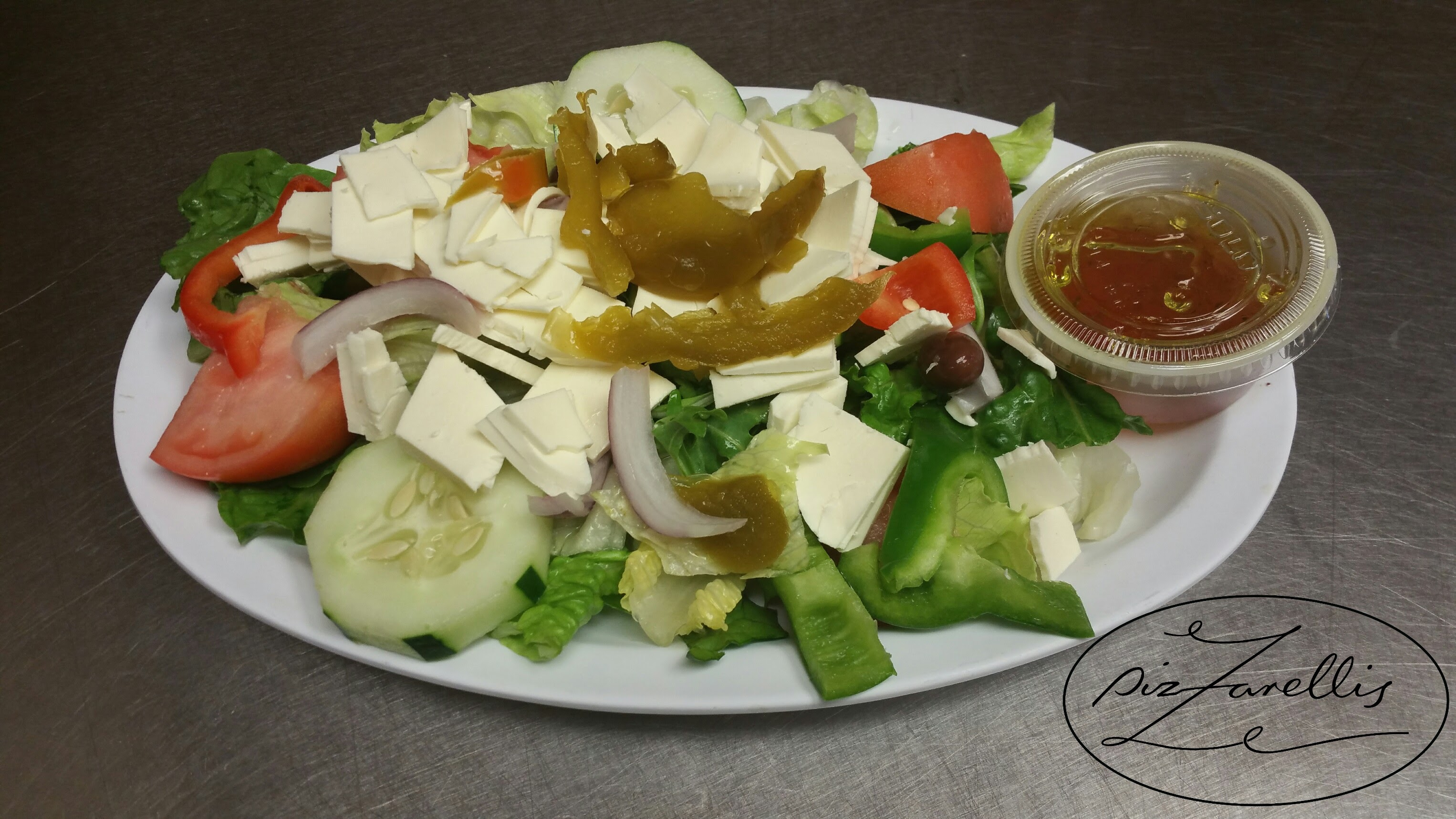 Order Fresh Mozzarella Salad food online from Pizzarelli's Pizza store, Scarsdale on bringmethat.com