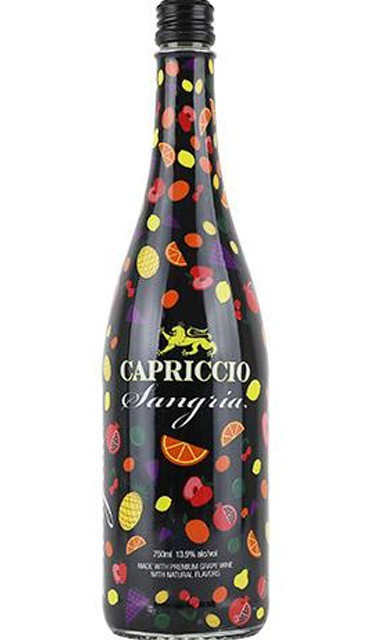 Order Capriccio Bubbly Red Sangria 750 ml. Bottle food online from G & G Liquors store, Lawndale on bringmethat.com