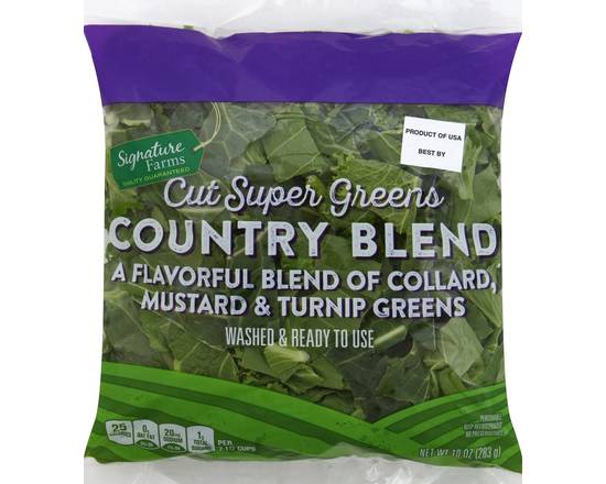Order Signature Farms · Country Greens (10 oz) food online from Albertsons Express store, Fort Worth on bringmethat.com