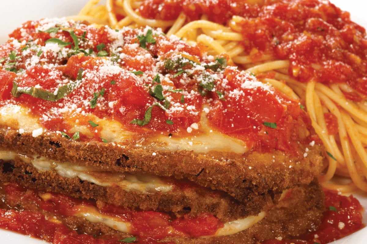 Order Eggplant Parmigiana food online from Buca Di Beppo store, Roseville on bringmethat.com