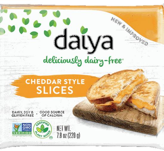 Order Daiya Dairy Free Cheese - Cheddar Style Slices food online from IV Deli Mart store, Goleta on bringmethat.com