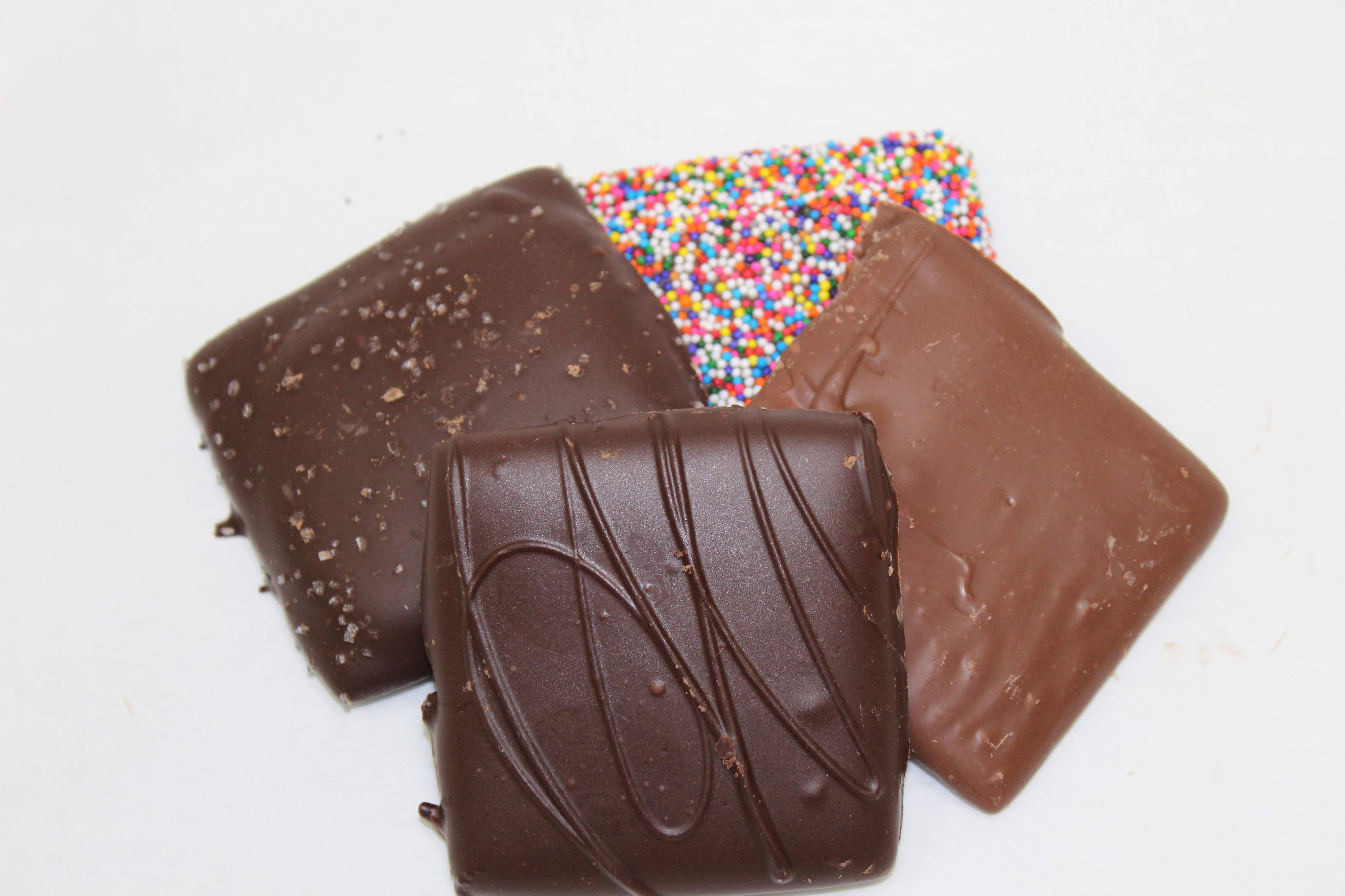 Order Chocolate Covered Gragham Crackers food online from Chocolate Works store, Easton on bringmethat.com