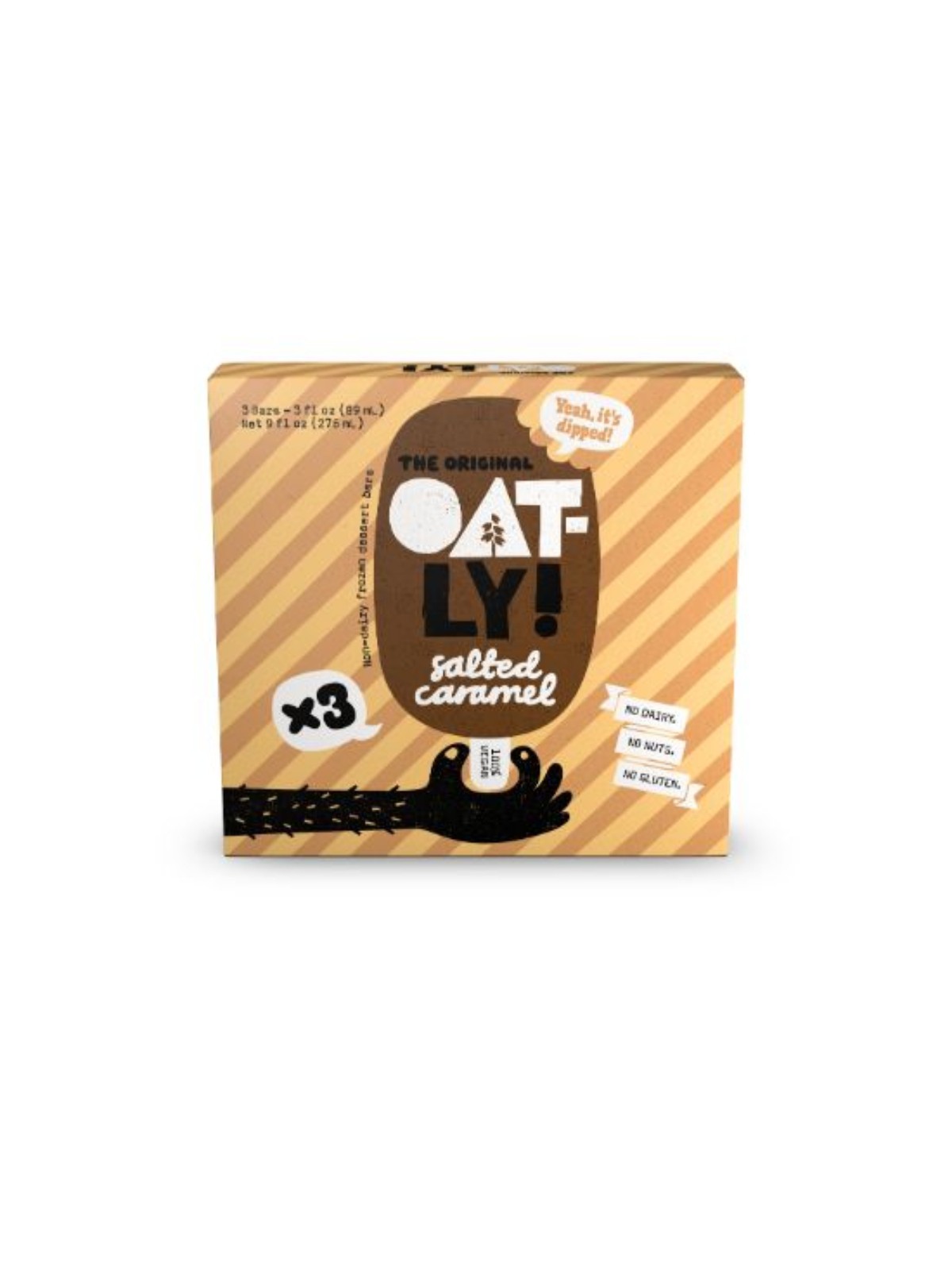 Order Oatly Salted Caramel Novelty Bar (3 count) food online from Stock-Up Mart store, Los Angeles on bringmethat.com