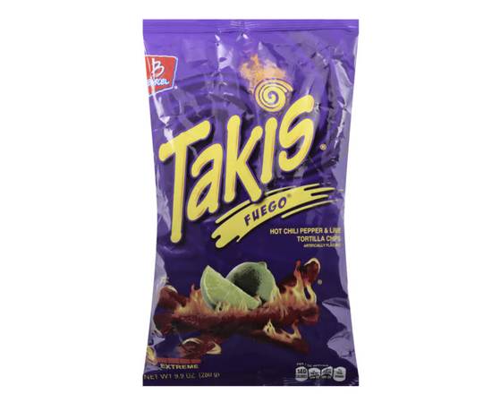 Order Takis Fuego Tortilla Chips - Hot Chili Pepper & Lime food online from Loma Mini Market store, Long Beach on bringmethat.com