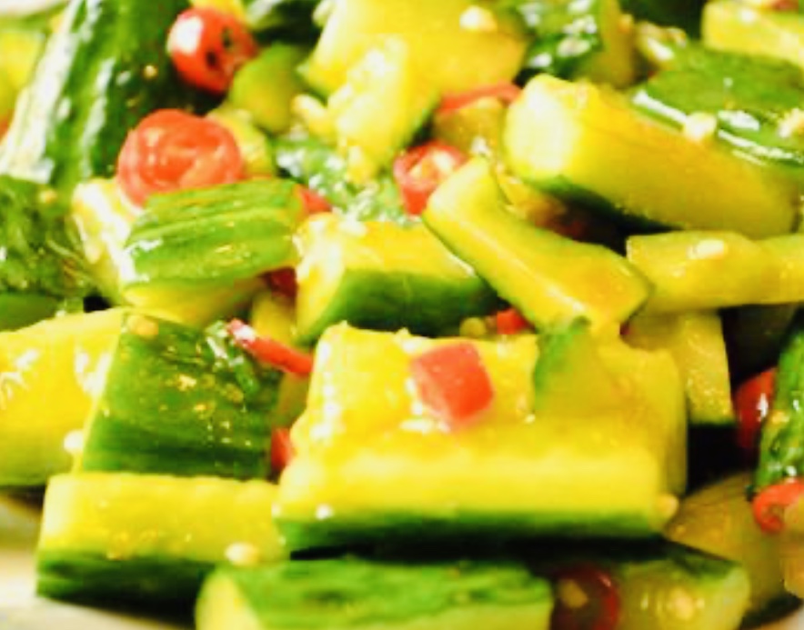 Order Cucumber Salad food online from Tra Ling Oriental Cafe store, Boulder on bringmethat.com