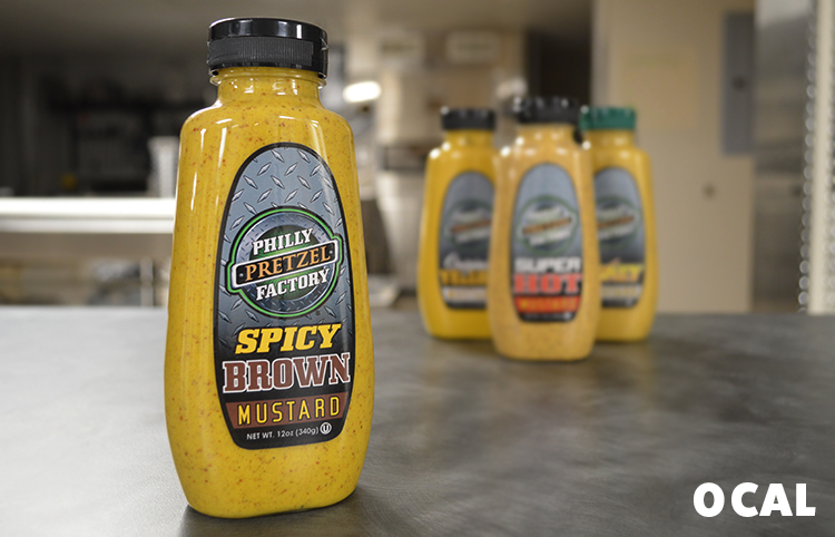 Order Bottle Spicy Mustard food online from Philly Pretzel Factory store, Doylestown on bringmethat.com