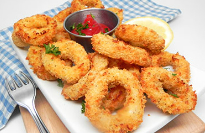 Order 24. Fried Calamari food online from Dim Sum store, Brick Township on bringmethat.com