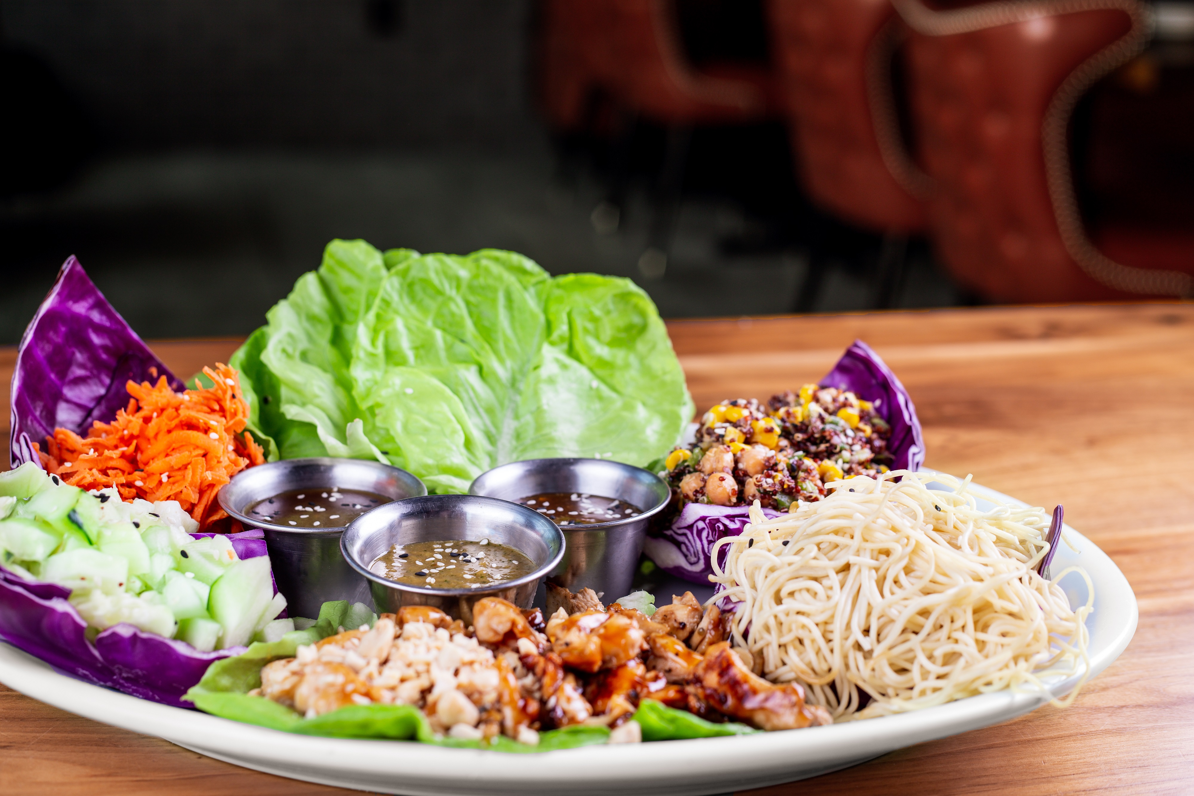 Order Thai Lettuce Wraps food online from Maggie Mcflys Restaurant store, Southbury on bringmethat.com