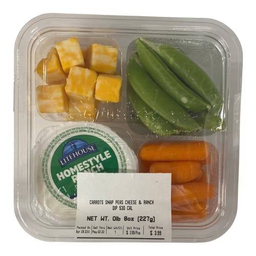 Order Carrots Snap Peas Cheese & Ranch Dip (8 oz) food online from Albertsons store, Bakersfield on bringmethat.com