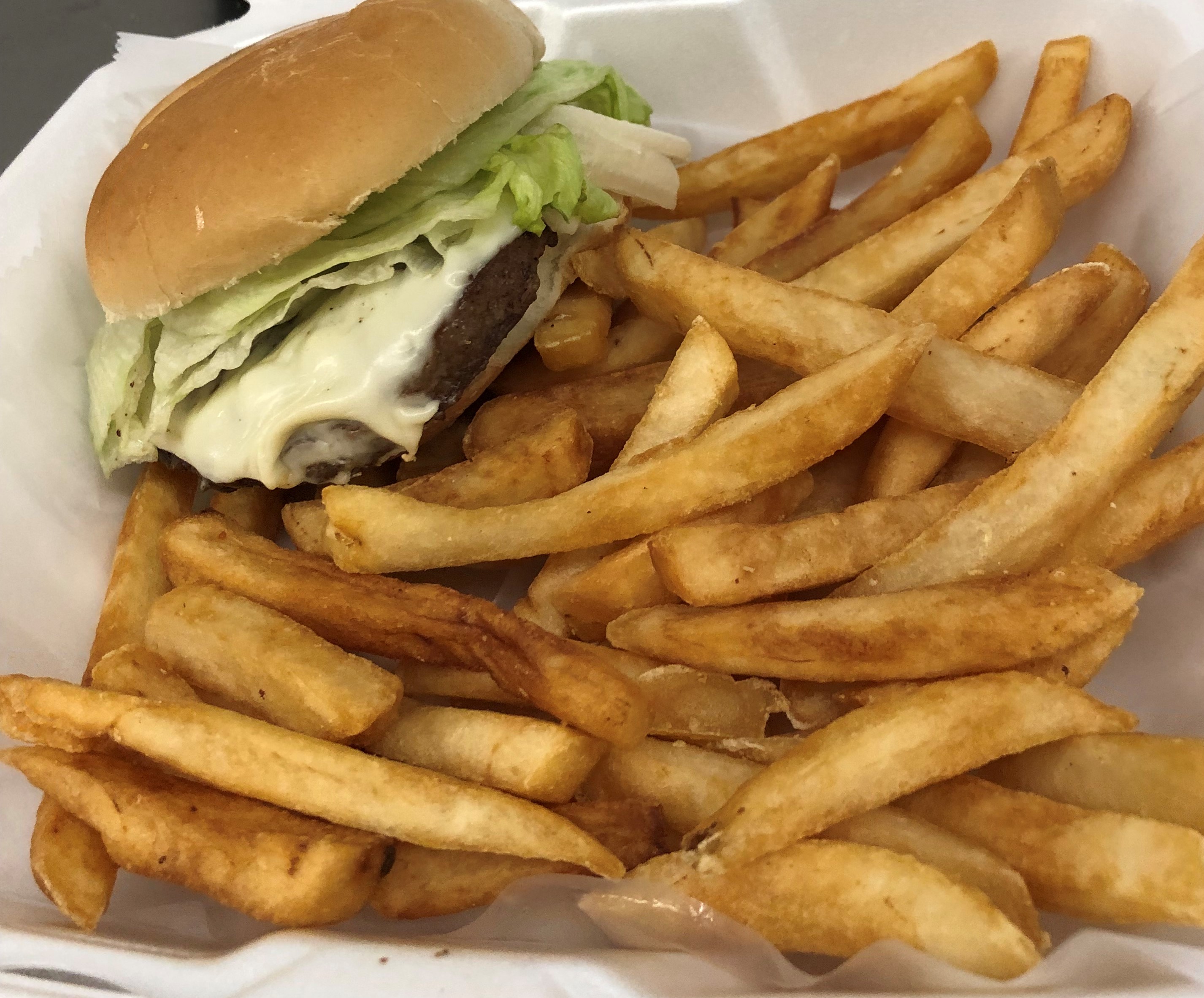 Order Cheeseburger Combo Meal food online from Brookside Country Maid Deli store, Newark on bringmethat.com
