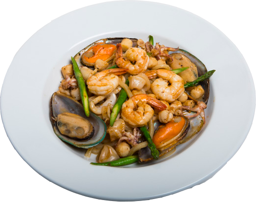 Order Spicy Seafood Yaki Udon food online from Kaiba Japanese Restaurant store, Monterey Park on bringmethat.com