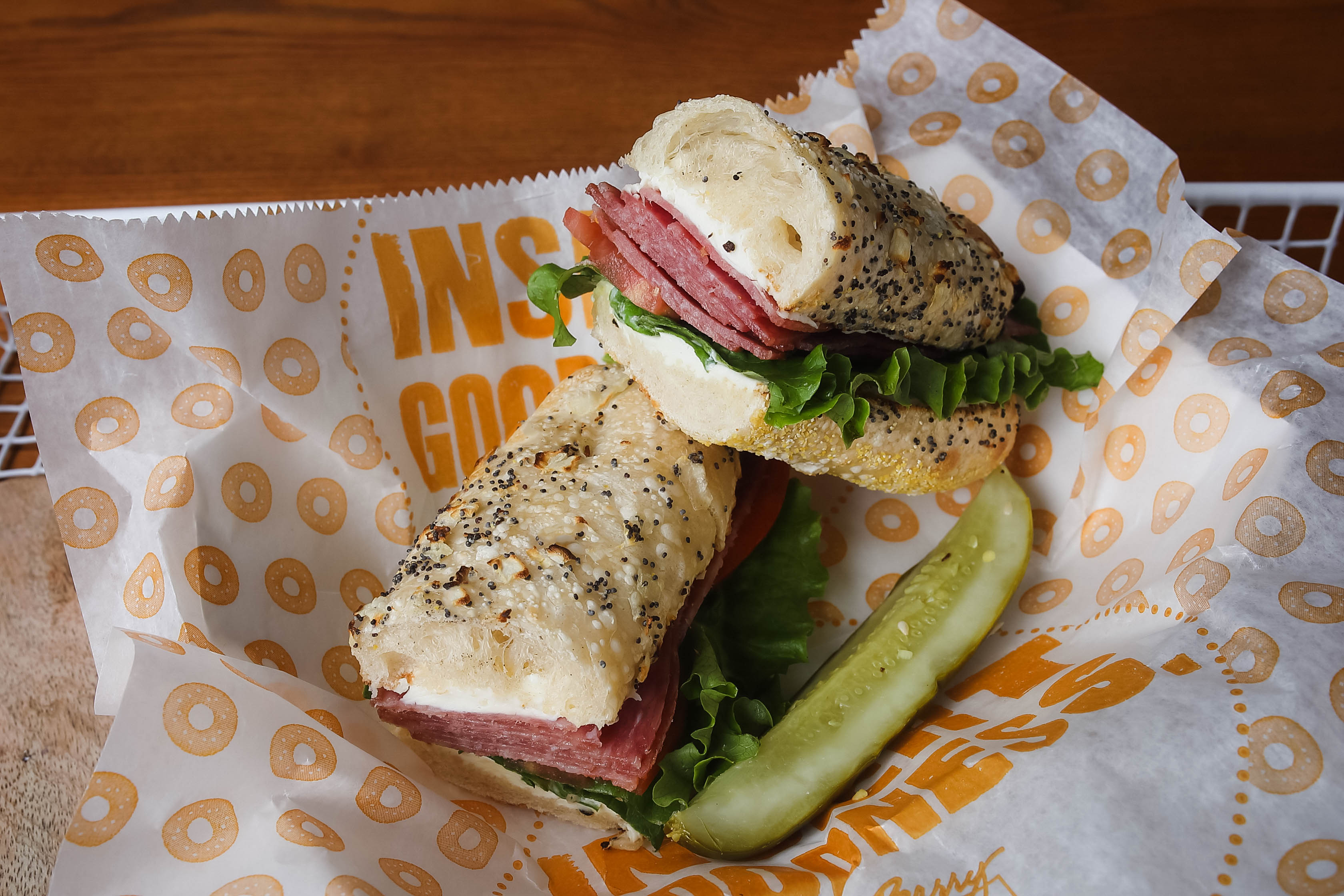 Order Regular Hard Salami Sandwich food online from Barry Bagels store, Perrysburg on bringmethat.com