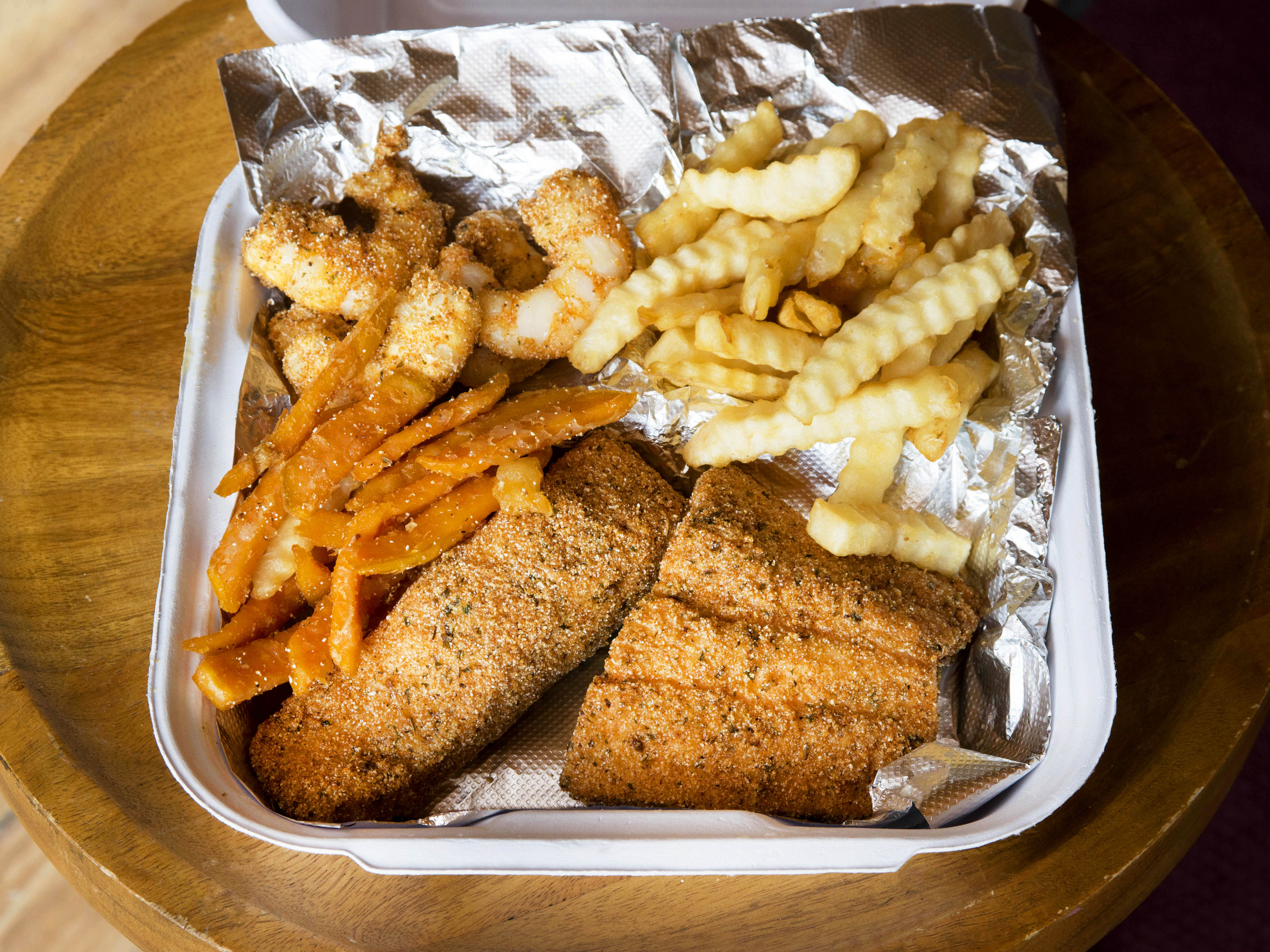 Order Salmon Dinner food online from Flavors Hand pk Ice Cream Shop store, Albany on bringmethat.com