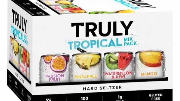 Order Truly Tropical Hard Seltzer Variety 12 Pack 12 oz Can food online from Rebel store, Antioch on bringmethat.com