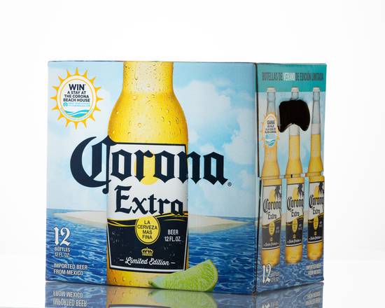 Order Corona, 12pk-12oz bottle beer (4.5% ABV) food online from J & N Liquors store, Elgin on bringmethat.com