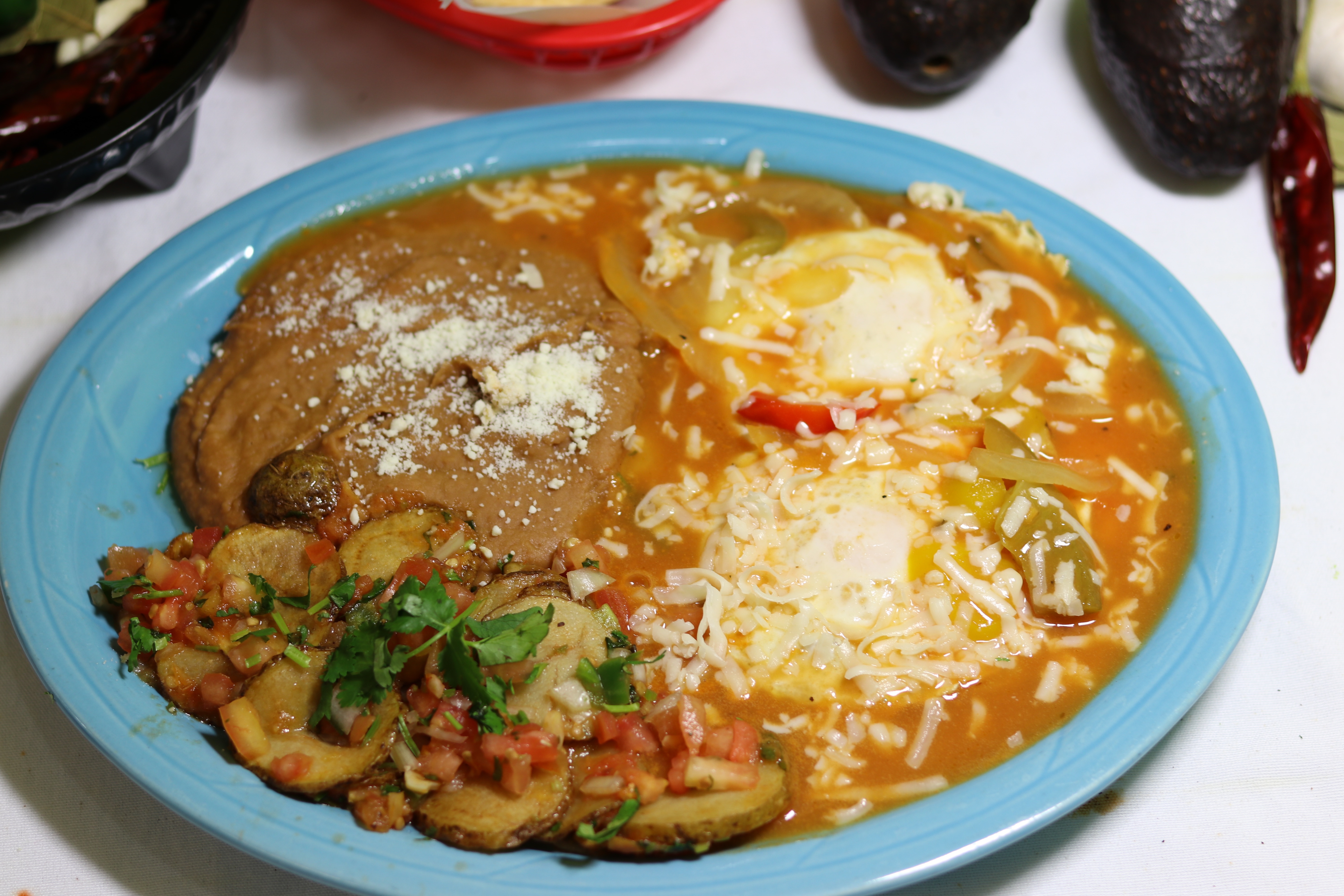 Order Huevos Rancheros food online from Vallarta Mexican Food store, Lathrop on bringmethat.com