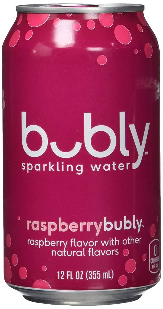 Order Bubly Sparkling Water Raspberry food online from Deerings Market store, Traverse City on bringmethat.com