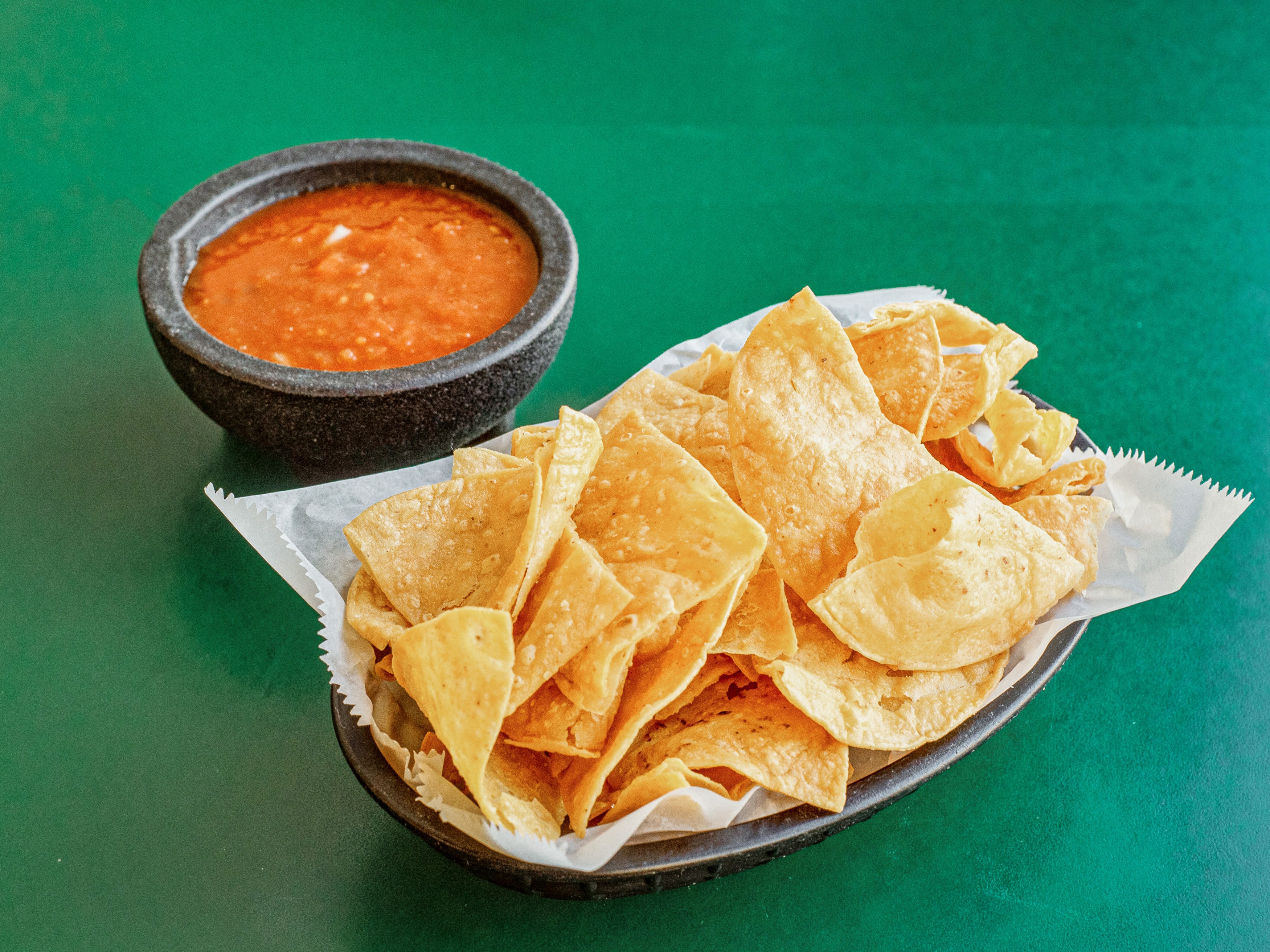 Order Chips & Salsa food online from El Cortez Restaurant store, Country Club Hills on bringmethat.com