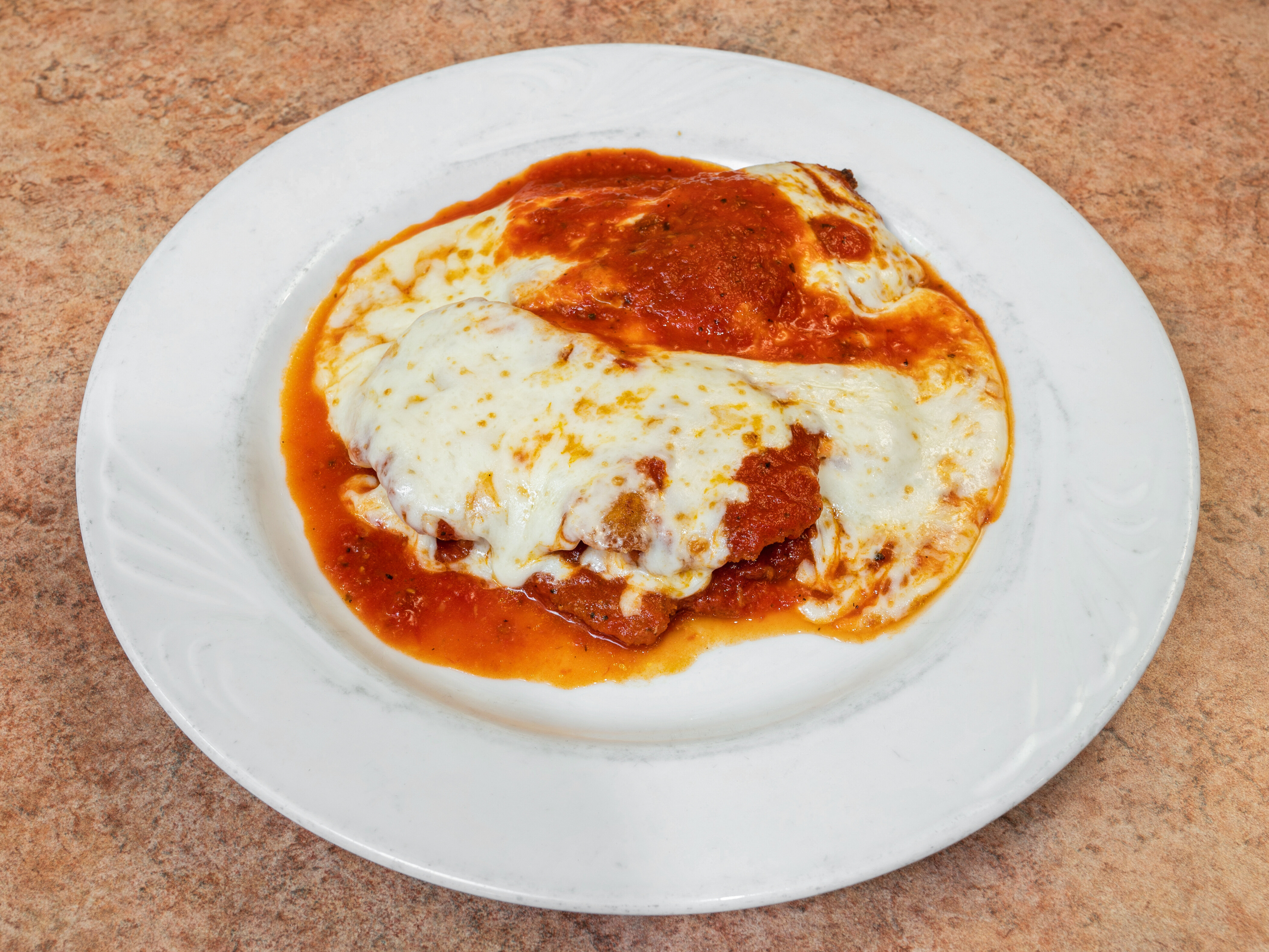 Order Eggplant Parmigiana Pizza food online from Angelo's Pizza store, Bloomfield on bringmethat.com