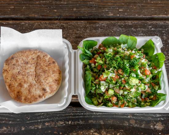Order Israeli Salad food online from Falafel Stop store, Sunnyvale on bringmethat.com