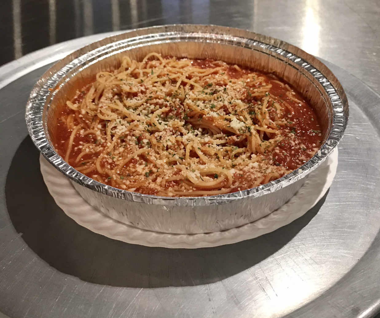 Order Spaghetti with Marinara food online from Johnny's Pizza store, Cary on bringmethat.com