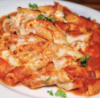 Order Baked Ziti Pasta food online from Lenny's Pizza Time store, Farmingdale on bringmethat.com
