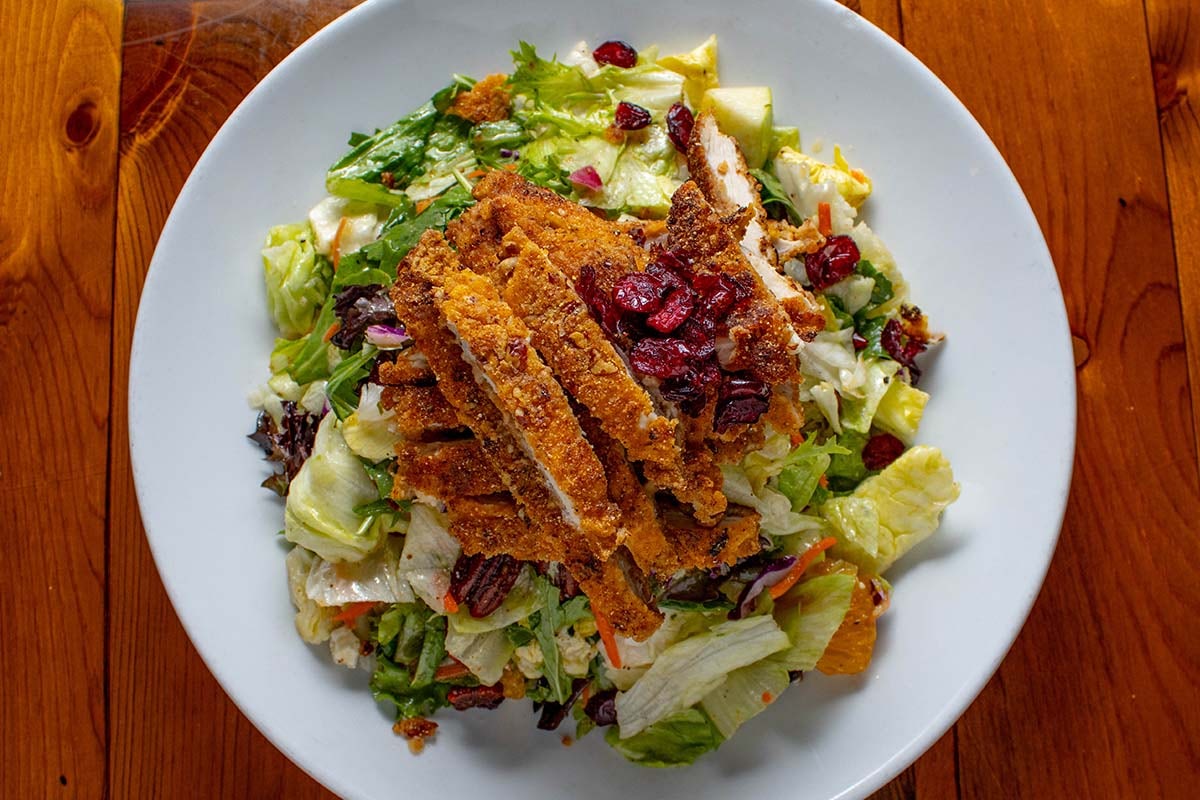 Order Pecan Crusted Chicken Salad food online from Boudreaux's Cajun Kitchen store, Houston on bringmethat.com